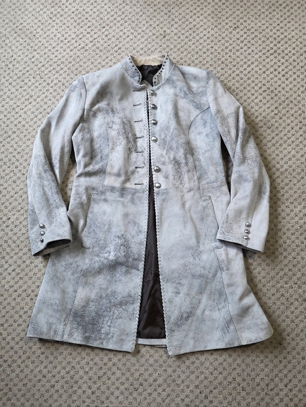 Overland Rabbit Fur Trench Coat